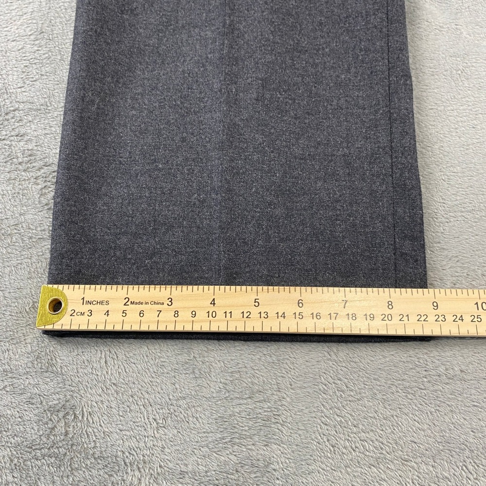 Lauren Ralph Lauren Dress Pants Mens 40x30 Grey Wool Silk Flat Front Trousers - Picture 6 of 10